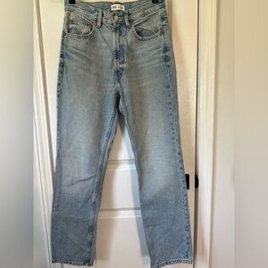 Zara Women’s Light Wash High Waisted Straight Leg Jeans Sz6